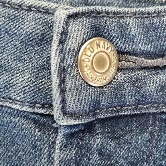 Old Navy Jeans Women’s 6 Short Blue Wow Straight High-Rise Stretch Denim - Picture 2 of 11